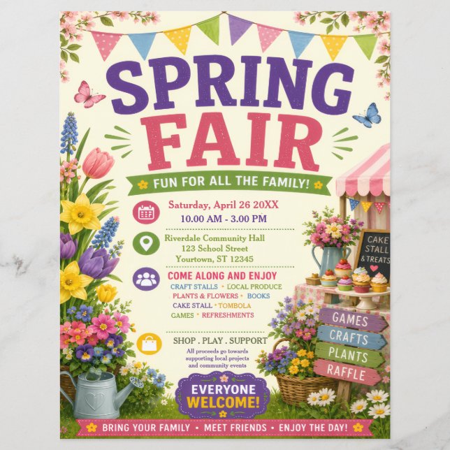 Frühlingsfest Flyer (Vorne)