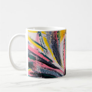 Frühlingsfest. Mehrfarbige Texturmalerei. Ab Kaffeetasse