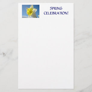 Frühlingsfest! Stationery Daffodil Blume Sky Briefpapier