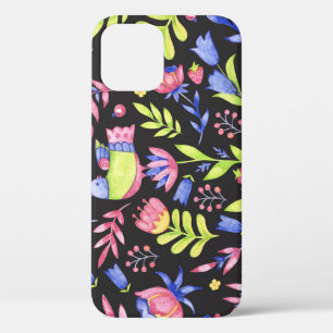 Frühlingsfloral: Aquarellfarben Nahtloses Muster Case-Mate iPhone Hülle