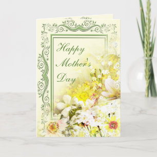 Frühlingsfloral Bouquet Muttertagskarte Karte