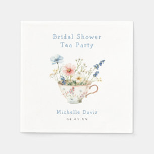 Frühlingsfloral Brautparty Tee Party Serviette