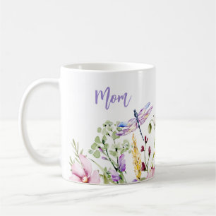 Frühlingsfloral Personalisierte Mama Kaffeepause T Kaffeetasse