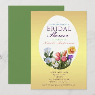 Frühlingsflorale Ostereier Brause Einladungen