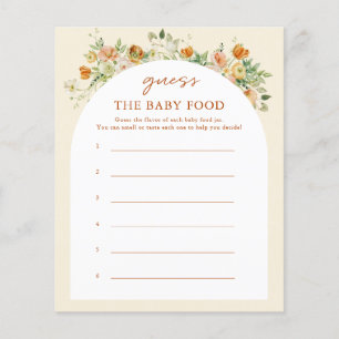 Frühlingsflorale Ratschläge die Baby Food Game Car