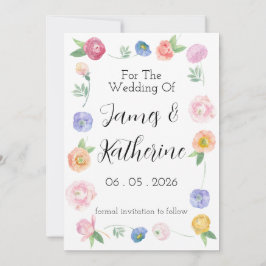 Frühlingsflorale Save the Date