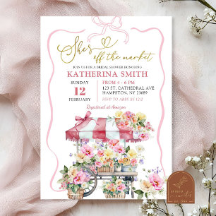 Frühlingsflorales Brautabschiedsparty 'Sie ist vom Einladung