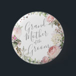 Frühlingsfloralmutter der Groom-Taste Button<br><div class="desc">Benutzerdefiniert</div>
