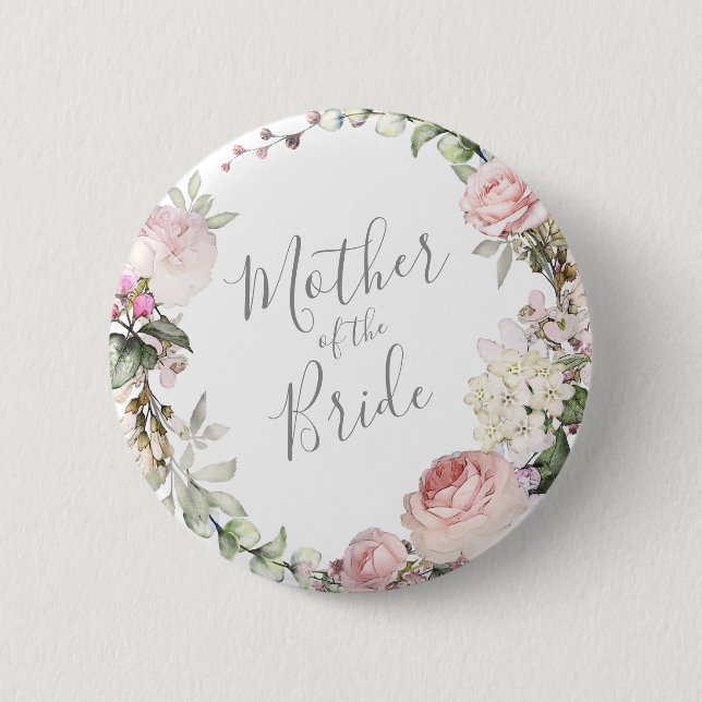 Frühlingsfloralmutter des Bride Button (Vorderseite)