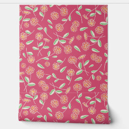 Frühlingsflorenrosa Tapete