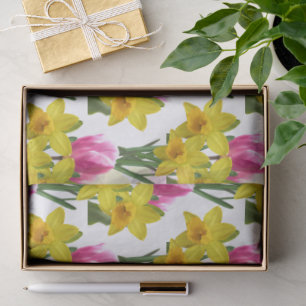Frühlingsflorentücher und Tulpenpapier Seidenpapier