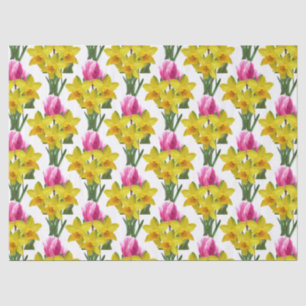 Frühlingsflorentücher und Tulpenpapier Seidenpapier
