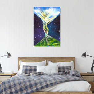 Frühlingsfrau Canvas Print Leinwanddruck
