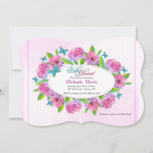 Frühlingsfreude Einladung (Vorderseite)