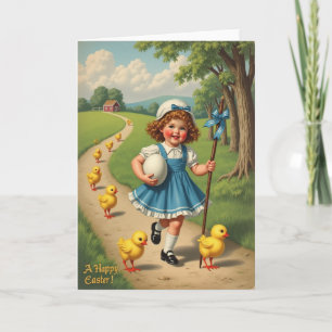 Frühlingsfreude Kinderkunstkarte Karte
