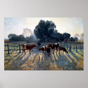 Frühlingsfrost Elioth Gruner 1919 australische Kun Poster
