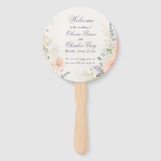 Frühlingsgarten-Hochzeitshandfächer Fächer