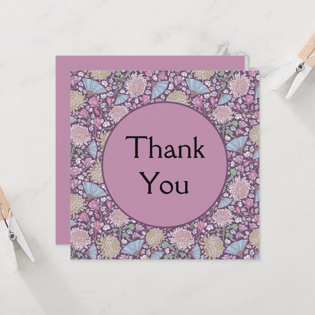 Frühlingsgarten Muttertag Chrysanthemum Mum Japan Karte (Vorderseite/Rückseite Beispiel)