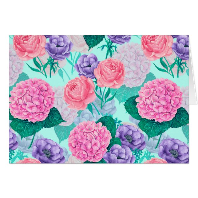 Frühlingsgarten Wasserfarbe 2 (Vorderseite (Horizontal))