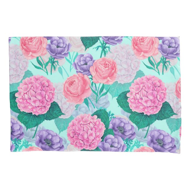 Frühlingsgarten Wasserfarbe 2 Kissenbezug (Vorderseite)