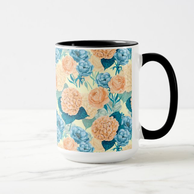 Frühlingsgarten Wasserfarbe Tasse (Rechts)
