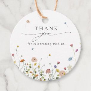 Frühlingsgarten Wildblume Blumengarten Minimalisti Geschenkanhänger