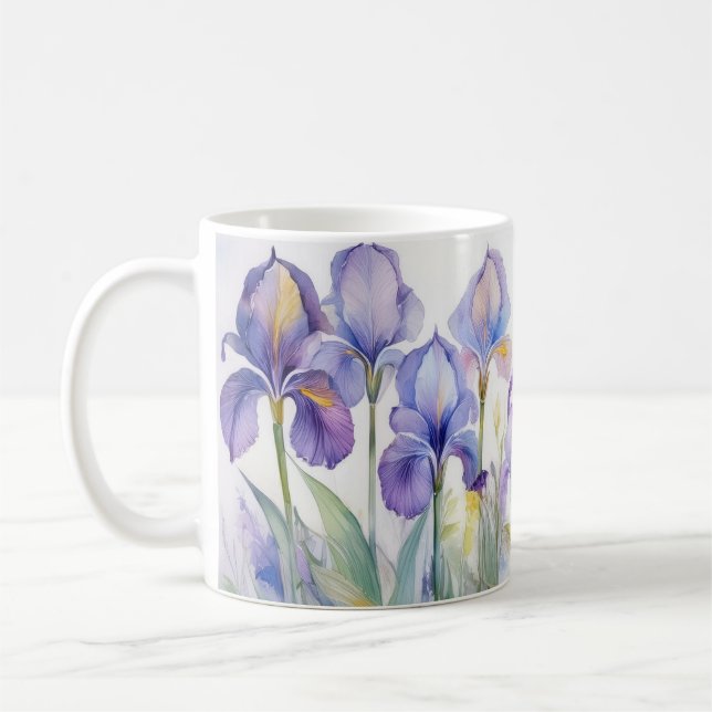 Frühlingsgeflüster – Iris Blüte II Tasse (Links)
