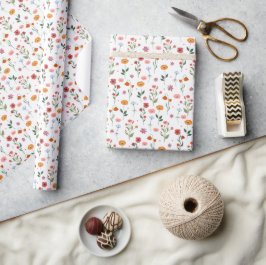 Frühlingsgeflüster: Wildblume Geschenkpapier