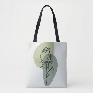 Frühlingsgefühle: Grüne Blaue Florale Rose