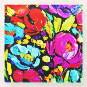 "Frühlingsgeschichte" Niedliche Blume. Jetzt kaufe Glasuntersetzer