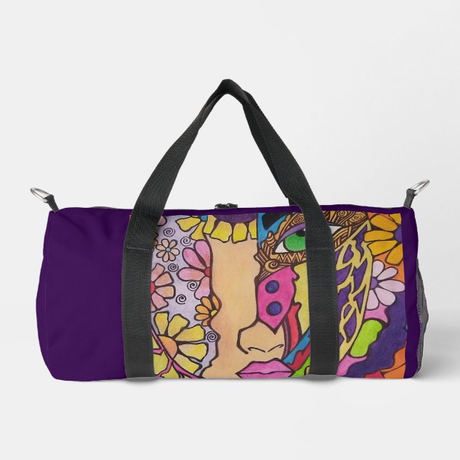 Frühlingsgesicht  duffle bag (Vorderseite)