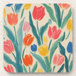Frühlingsglanz der Tulpen Getränkeuntersetzer