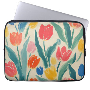 Frühlingsglanz der Tulpen Laptopschutzhülle
