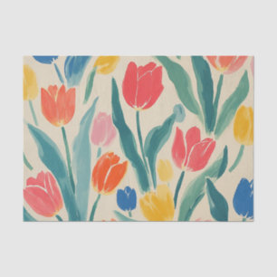 Frühlingsglanz der Tulpen Seidenpapier