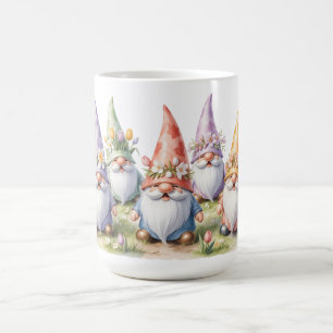 Frühlingsgnome auf einer Wiese Kaffeetasse