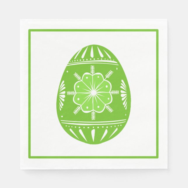 Frühlingsgrauer Ostereier Klassischer Chic Serviette (Vorderseite)