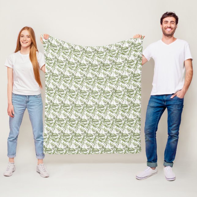 Frühlingsgrün  fleecedecke (Beispiel)