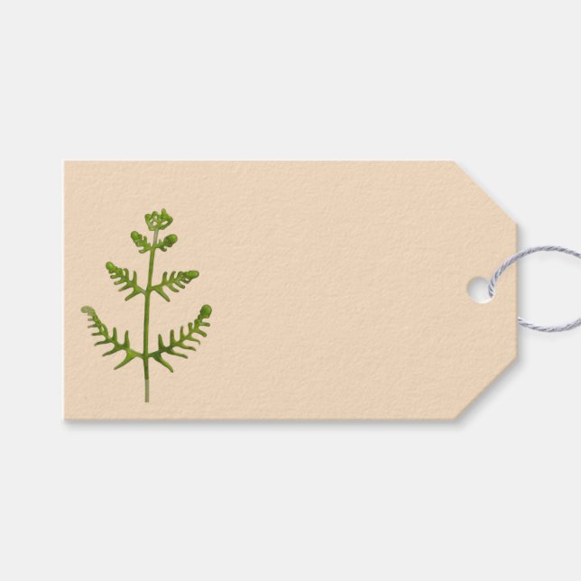 Frühlingsgrün  geschenkanhänger (Vorderseite (Horizontal))
