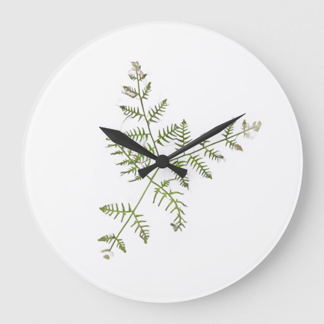 Frühlingsgrün  große wanduhr (Vorderseite)