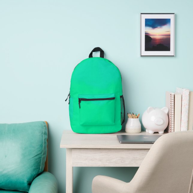 Frühlingsgrün-Verlauf Bedruckter Rucksack (InSitu)