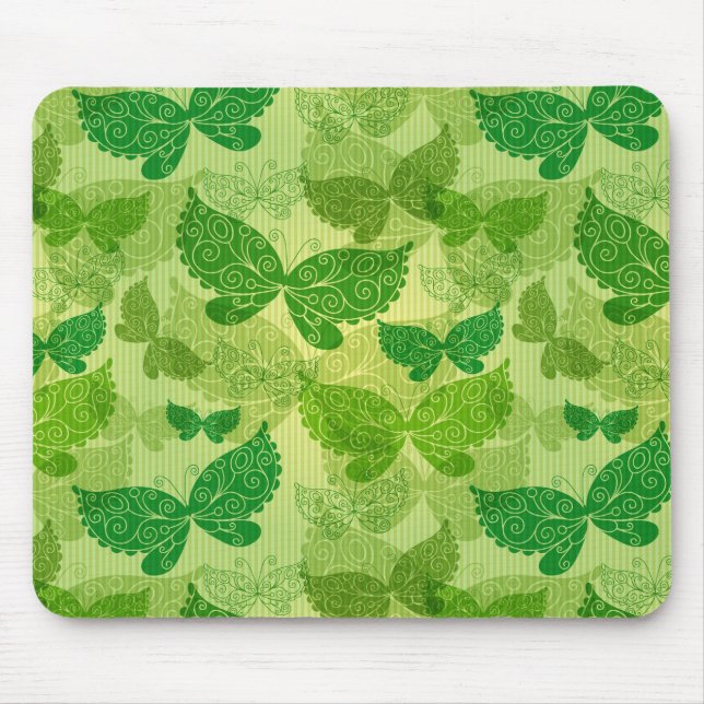 Frühlingsgrünes Muster Mousepad (Vorne)