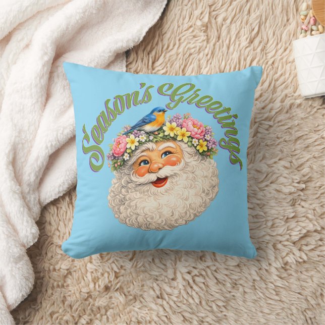 Frühlingsgrüße - Frühling Santa Kissen (Decke)