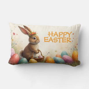 Frühlingsgrüße vom Osterhasen Lendenkissen