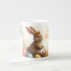 Frühlingsgrüße vom Osterhasen Prozellantasse