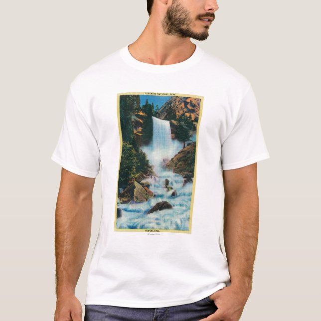 Frühlingshafte Fälle bei YosemiteYosemite, CA T-Shirt (Vorderseite)