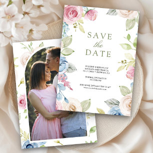 Frühlingshafte Foto-Hochzeit im weichen Stil Save The Date
