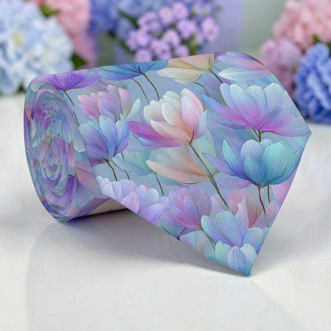 Frühlingshafte Tulpen-Blumen-Krawatte Krawatte (Von Creator hochgeladen)