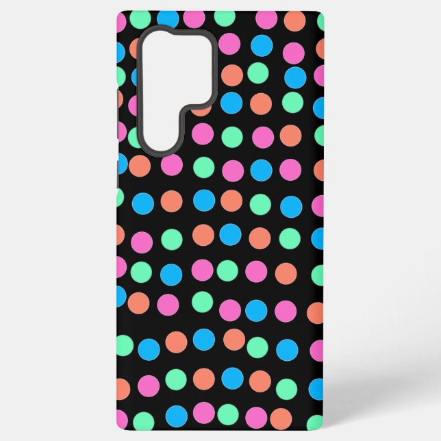 Frühlingshai auf schwarz samsung galaxy hülle (Rückseite)