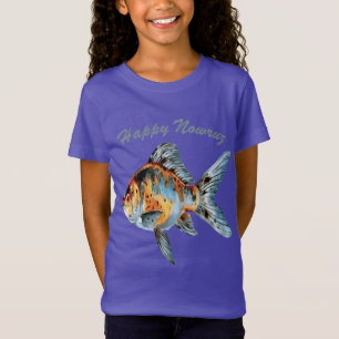 Frühlingsharmonie Frohes Nowruz-Fisch T-Shirt