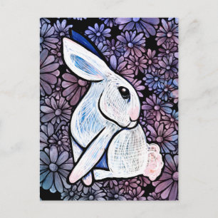 Frühlingshäschen Osterhase Ostara Postkarte